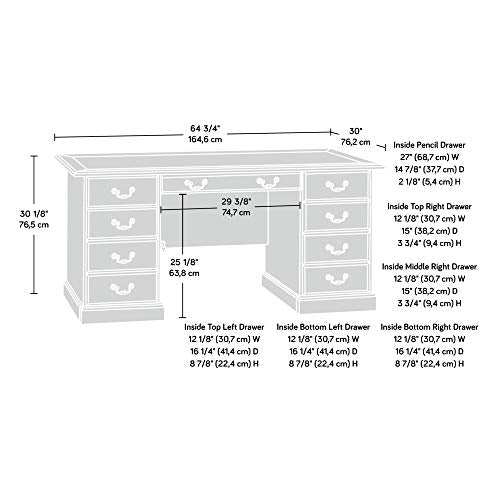 Heritage Hill Executive Desk, Classic Cherry finish, view 5