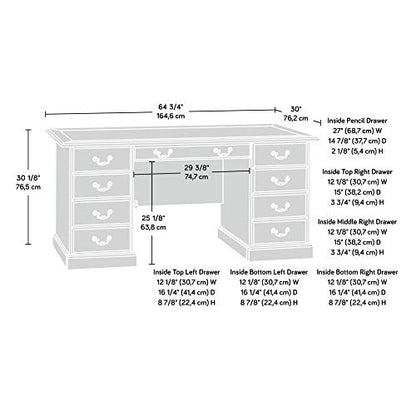 Heritage Hill Executive Desk, Classic Cherry finish, view 5