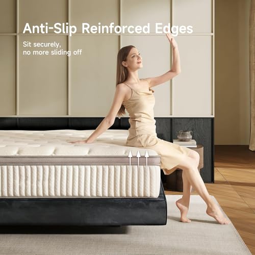 Twin Mattress, 10 Inch Hybrid Twin Mattress in a Box, view 8