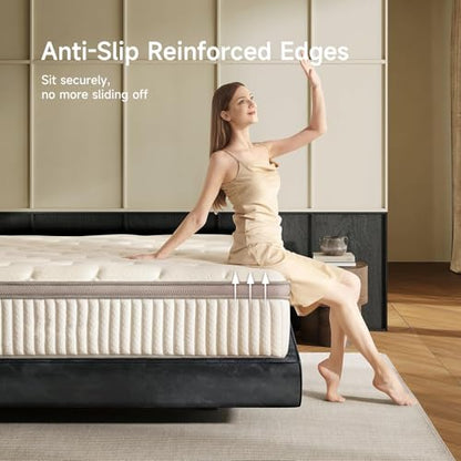 Twin Mattress, 10 Inch Hybrid Twin Mattress in a Box, view 8