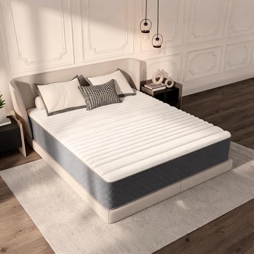 Twin Size Mattress, Hybrid Twin Mattress 12 Inch Medium Firm, view 2