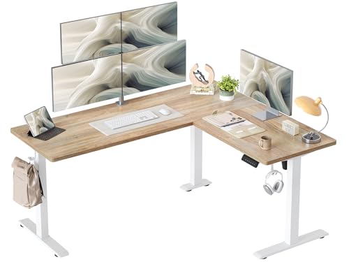 L Shaped Standing Desk Adjustable Height, view 2