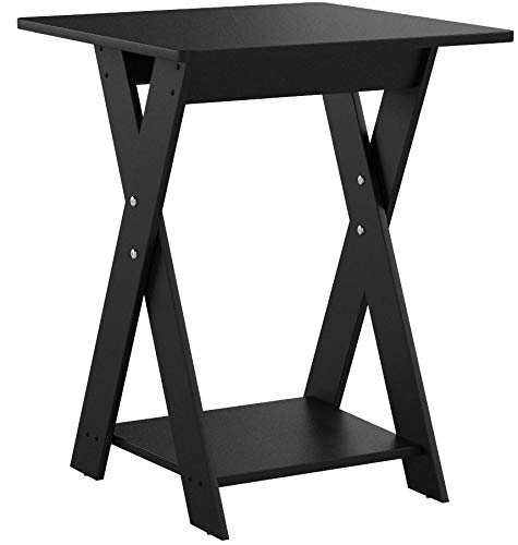 Modern Simplistic End Table Set, 2-Pack, Espresso