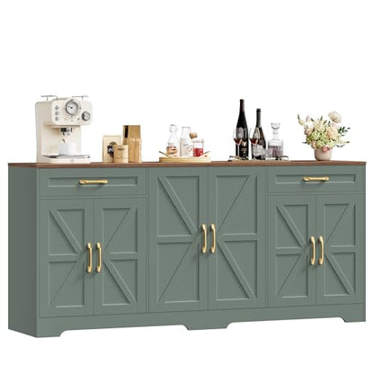 71” Large Sideboard Buffet Cabinet with Storage, view 2