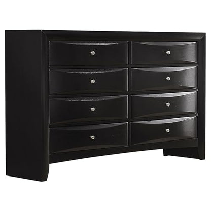 Coaster Home Furnishings Briana Transitional 5-Piece Bedroom Set California King Size Storage Bookcase Bed Frame 56-inch Headboard Black 202701KW-S5
