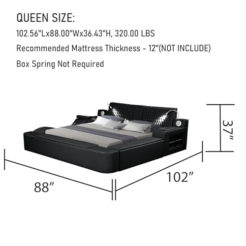 Smart Bed with Massage Recliner Chair, view 3