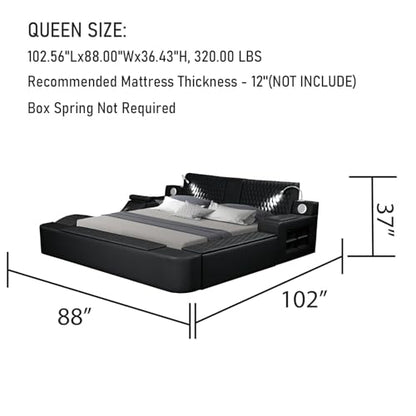 Smart Bed with Massage Recliner Chair, view 3