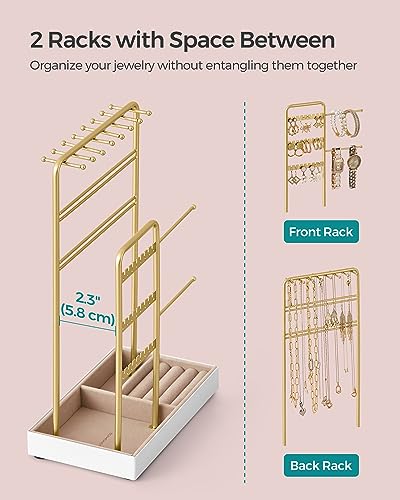 Jewelry Holder, Display Stand, Metal Frame, Velvet Tray, view 6