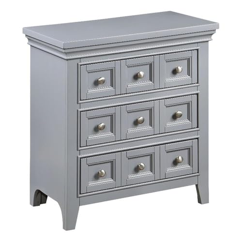 Furniture of America Ender Wood Gray Nightstand with USB and Care Kit