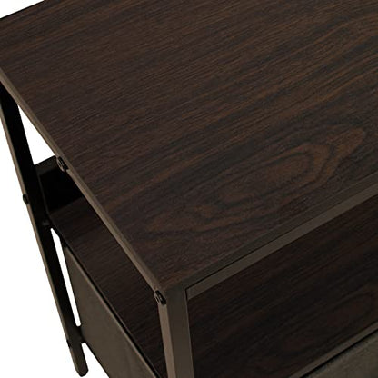 TV Stand Dresser with 2 Drawers - Television Riser Chest with Storage - Bedroom, Living Room, Closet, & Dorm Furniture