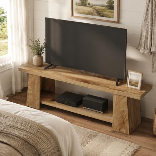 Tribesigns 59" Farmhouse TV Stand for 55/60/65/70/75 Inch TVs, view 8