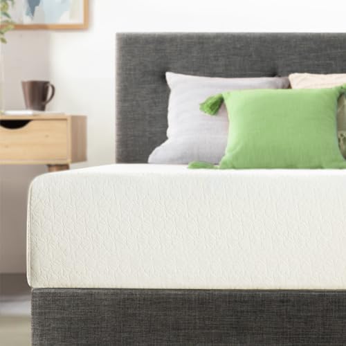 8 inch Twin Mattress XL Long, Bed-In-A-Box, Green Tea Memory Foam,White