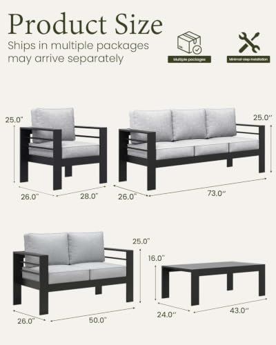 Outdoor Aluminum Furniture Set, view 3