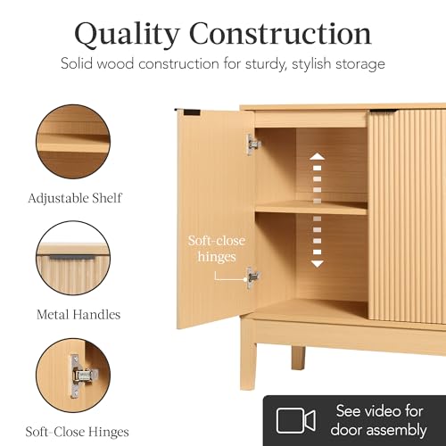 Best Choice Products 2-Door Modern Storage Cabinet, Buffet, Sideboard, view 6