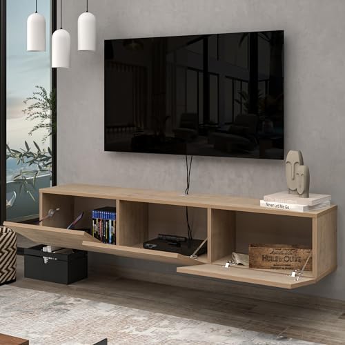 Floating TV Stand Wall Mounted for 65"–80" TVs, view 5