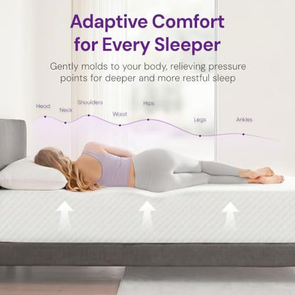 King Size 10 Inch Cooling Gel Memory Foam Mattress, Medium Feel, view 5