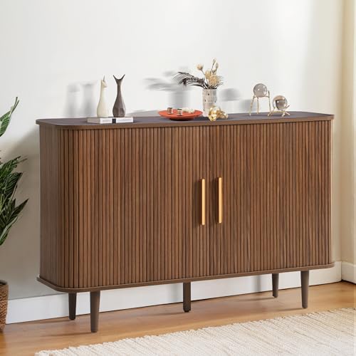 47" Sideboard Buffet Cabinet with Fluted Slide Doors, view 2
