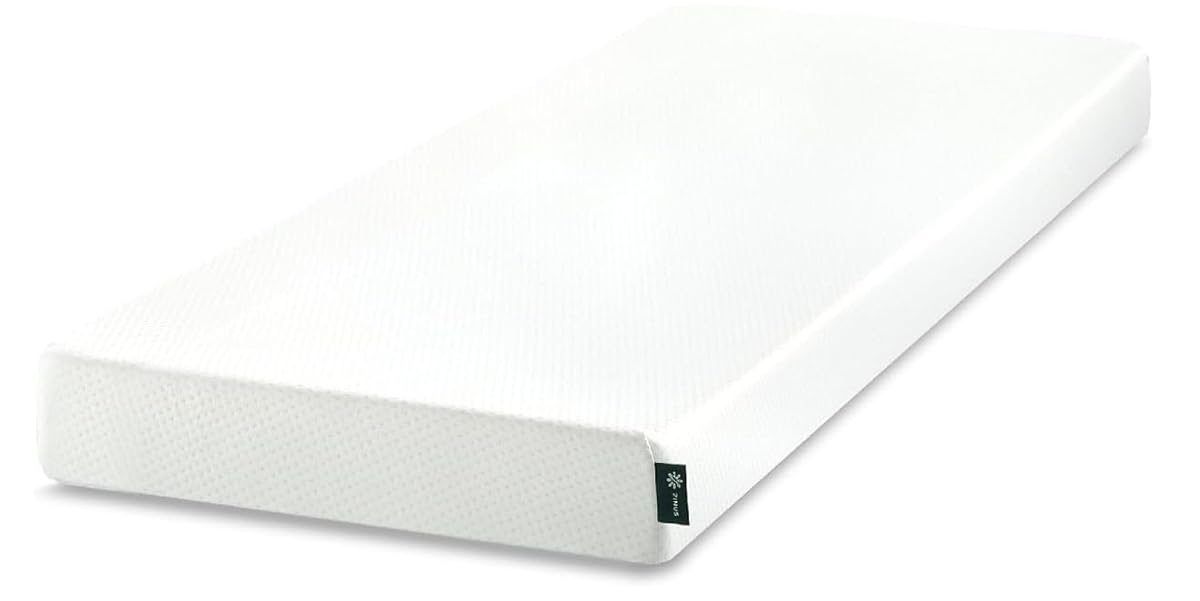 Zinus 6 Inch Narrow Twin Green Tea Memory Foam Mattress, Medium Firm Feel
