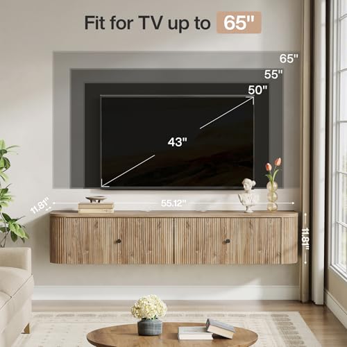 Floating TV Stand Wall Mounted, view 6