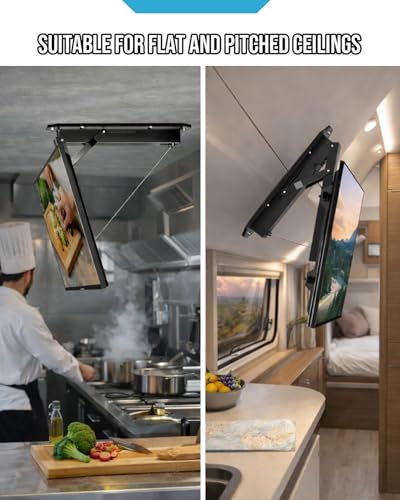 Electric Ceiling TV Mount with Remote, view 5