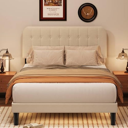 Queen Bed Frame with Headboard, view 6