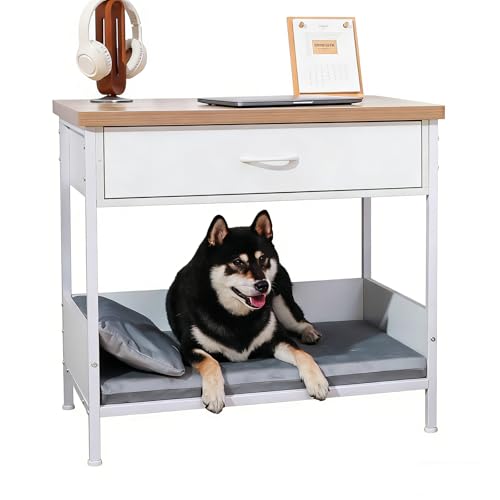 Multi-Functional Dog Bed End Table with Storage Drawer, view 2