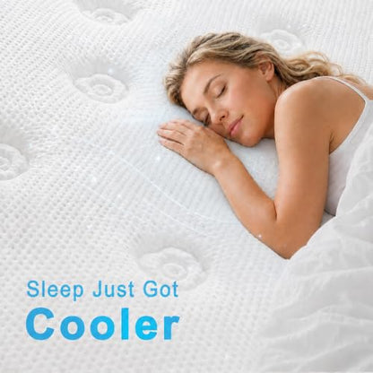 Queen Mattress 14 Inch Hybrid Mattress in a Box, view 4
