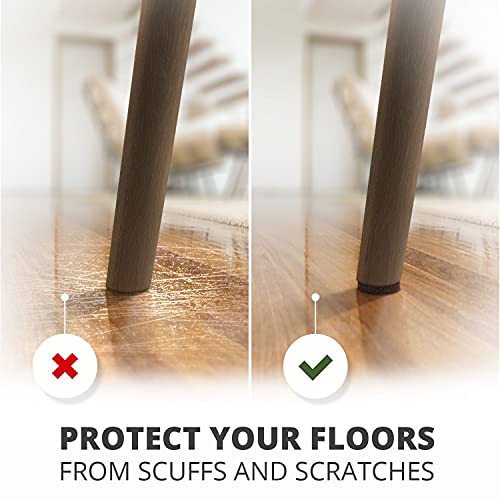 357 pcs Premium Huge Pack Felt Furniture Pads! Quantity of Furniture Sliders with Many Big Sizes – Your Ideal Floor Protectors. Protect Your Hardwood & Laminate Floor!