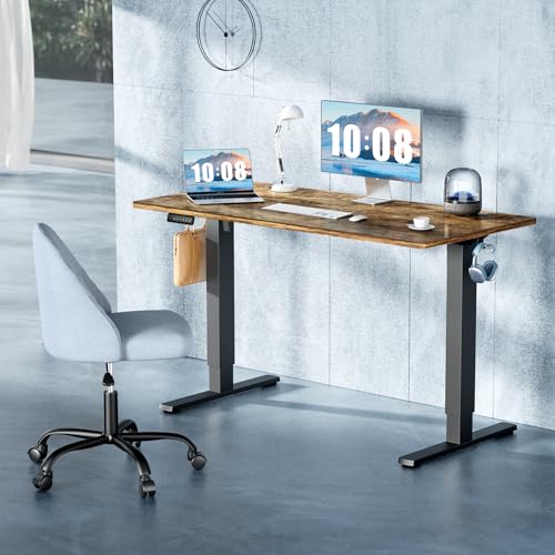 48 Inch Electric Standing Desk, Memory Adjustable Home Office Desk, view 5