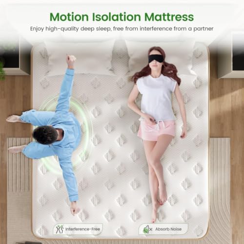 Luxury Full Size Mattress, 10 Inch Hybrid Mattress in a Box, Medium Firm, view 5
