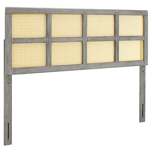 Luana Cane Woven Rattan Queen Headboard, Mid-Century Modern Style, view 2
