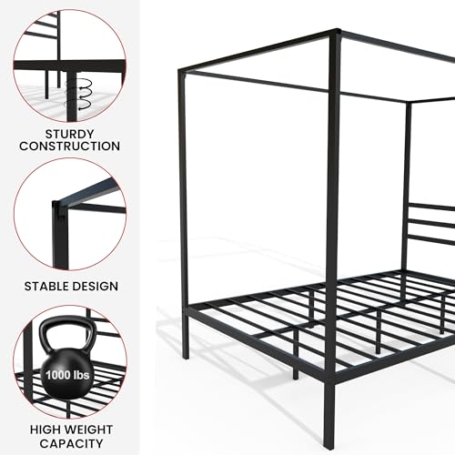 Golden Gate Beds Canopy Bed Frame with Four Poster Design, view 7