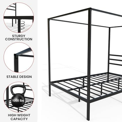 Golden Gate Beds Canopy Bed Frame with Four Poster Design, view 7