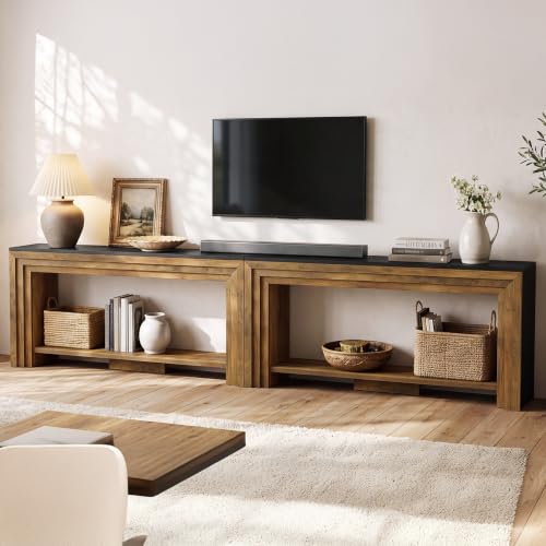 71-Inch TV Stand, Farmhouse Entertainment Center, 55-65 Inch TVs, view 7