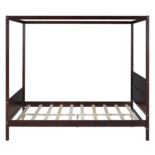 GDFStudio Queen Size Canopy Bed Frame, view 6
