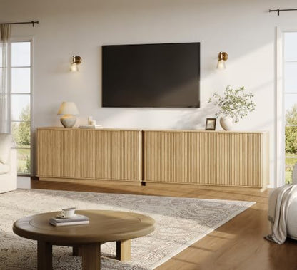 63" Fluted Sideboard Buffet Cabinet with Storage, view 4