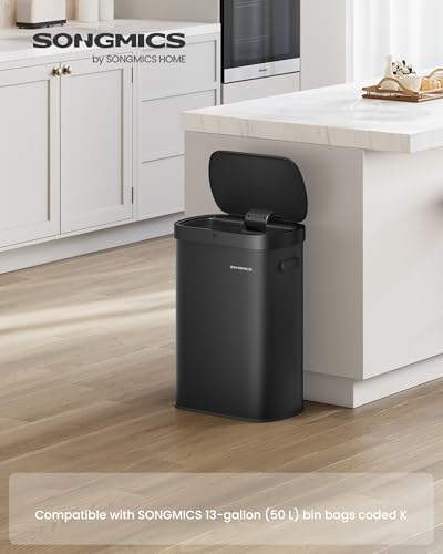 Motion Sensor Trash Can, 13 Gallon (50 L), Soft-Close Lid, view 3