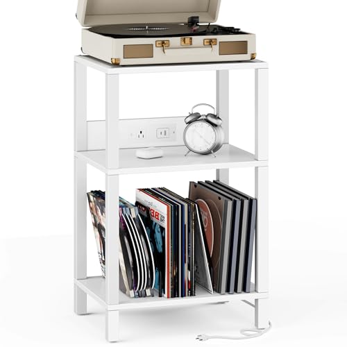 Record Player Stand with Storage Up to 100 Albums, view 2