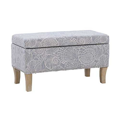 Stone Upholstered Storage Stephanie Ottoman