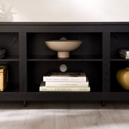 Wren Classic 6 Cubby TV Stand for TVs up to 80 Inches, 70 Inch, Black