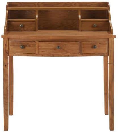 SAFAVIEH Landon Writing Wood Computer Desk, 36.2" Oak AMH6516A, view 5