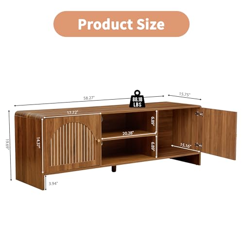 Mid Century Modern TV Stand for 55/60/65 Inch TV, view 3