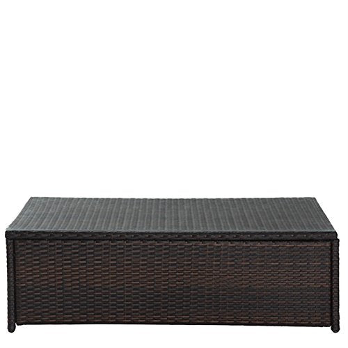 All weather wicker patio set with UV resistant cushions, view 2