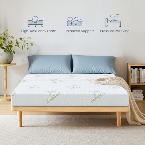 Trifold Mattress Queen Size, 6 Inch, Portable Folding Mattress with Memory Foam, Removable Washable Cover, Foldable Floor Guest Bed for Yoga Mat, Camping, RV Trips & Murphy Bed (78" x 58" x 6")