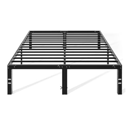 Heavy Duty Black Metal Bed Frame with Storage, view 2