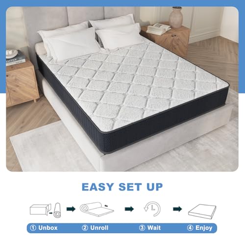 10 Inch Queen Hybrid Mattress in a Box, Medium Firm Memory Foam, view 5