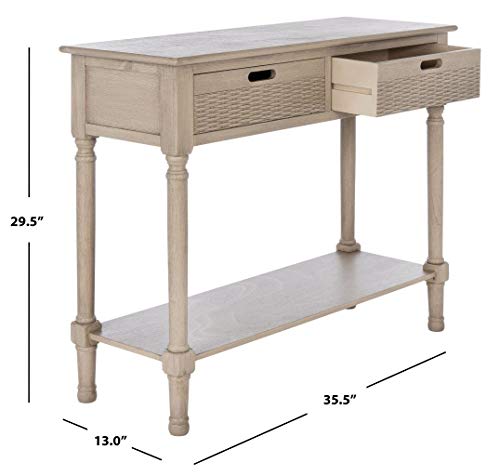 Safavieh Home Collection Landers Greige2-Drawer Console Table CNS5710D, Greige