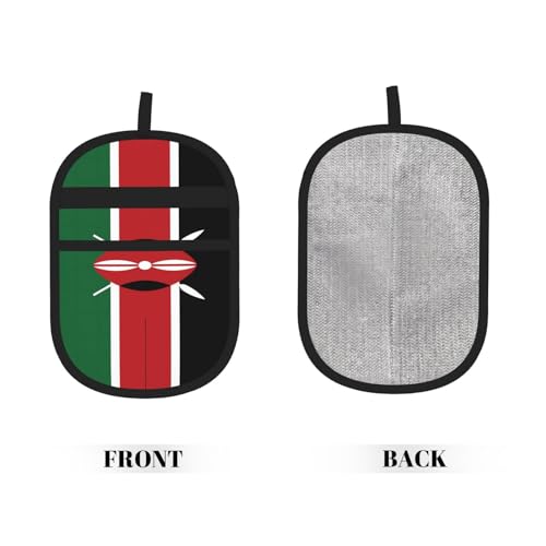Flag of Kenya Print Pet Hair Remover Glove, view 3