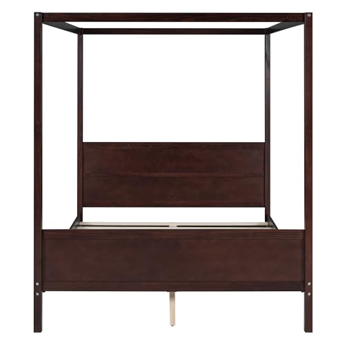 GDFStudio Queen Size Canopy Bed Frame, view 9