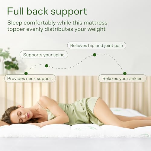 Queen Ultra Soft Mattress Topper — Back Pain Relief, view 5